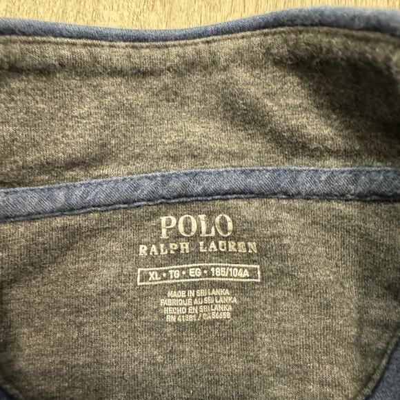 Polo Ralph Lauren 1/4 Zip Pullover Men's Extra Large XL Blue Preppy Office - Picture 4 of 8